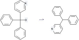 The Pyridine, 3-(diphenylmethyl)- can be obtained by Diphenyl-pyridin-3-yl-methanol.